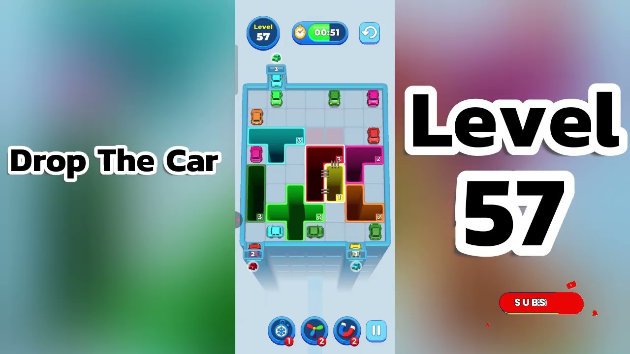 🚗 Drop The Car Level 57  Walkthrough | Car Puzzle Game Solution | Go Answer