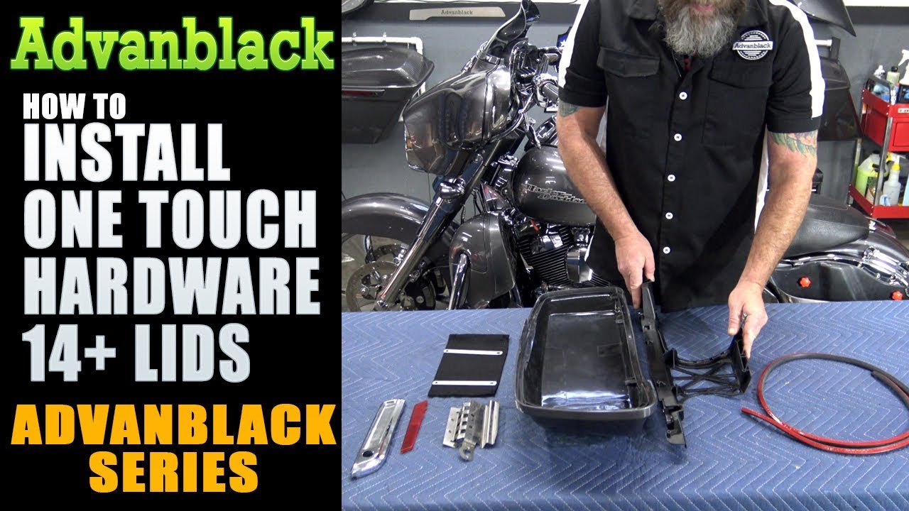 Advanblack DIY Install One Touch Hardware 14+ Harley Touring Motorcycle