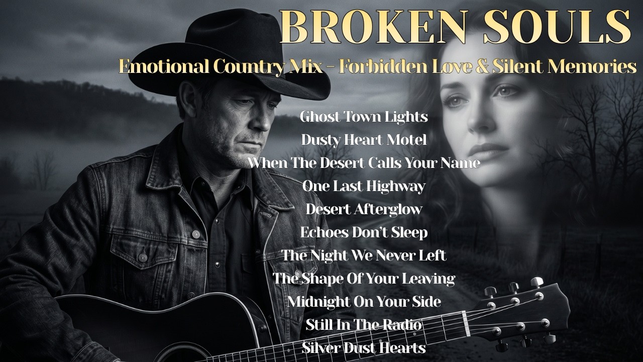 Broken Souls &mdash; Emotional Country Blues Mix | Forbidden Love, Silent Memories & Raw Guitar Ballads