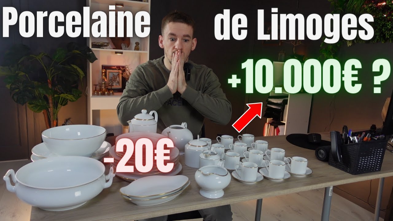 😱 JE SUIS RENTABLE OU PAS ? Recherche produit SERVICES en PORCELAINE de LIMOGES !