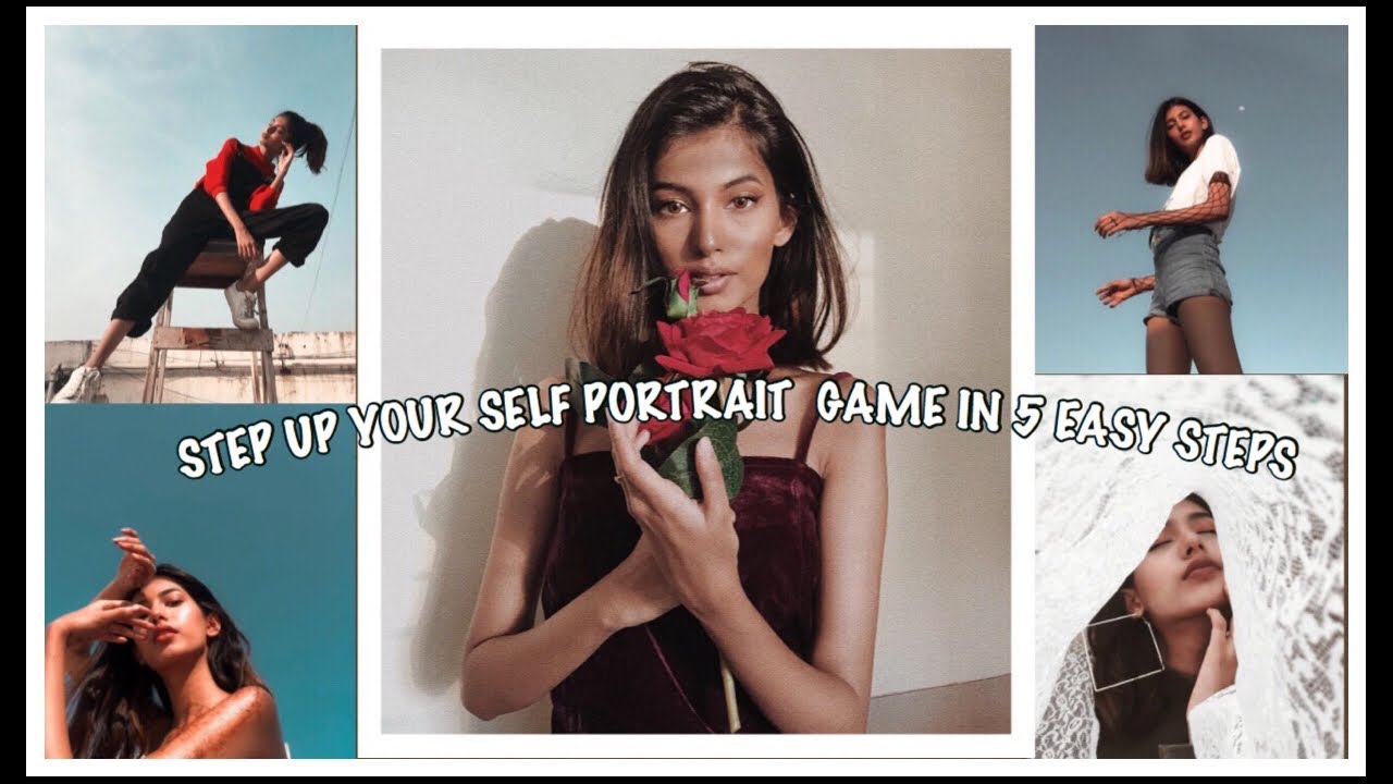 5 EASY AND CREATIVE SELF PORTRAIT IDEAS|| TRY THIS NOW!