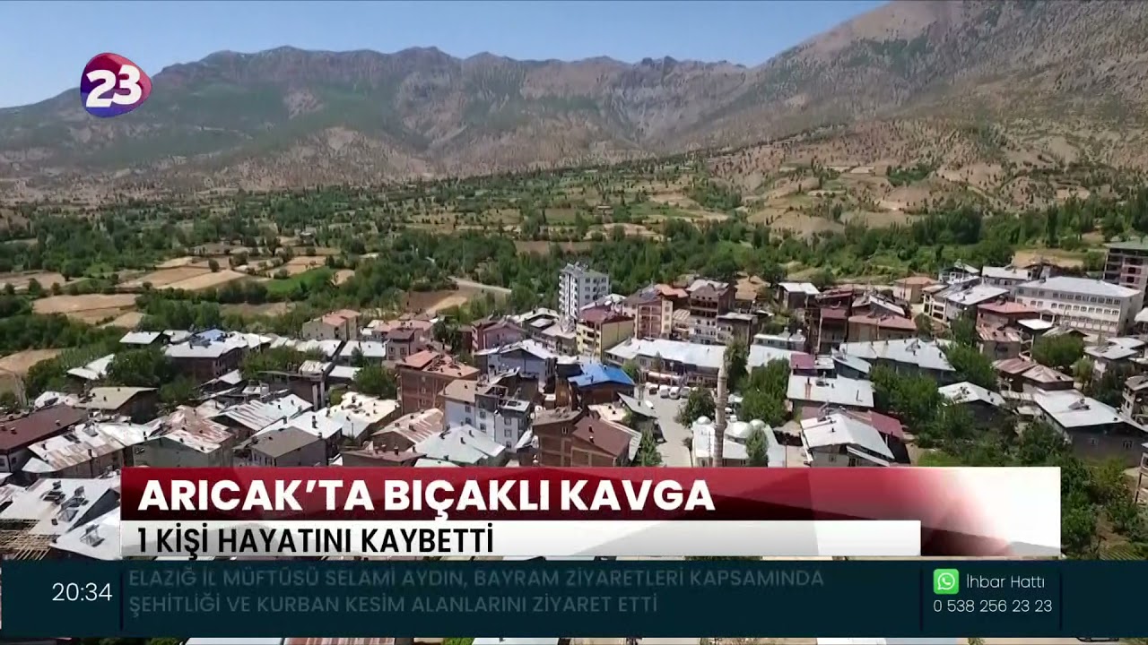 ELAZIĞ'IN ARICAK İLÇESİNDE ÇIKAN BIÇAKLI KAVGADA BİR KİŞİ HAYATINI KAYBETTİ