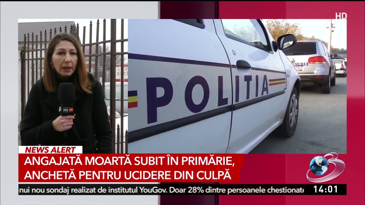 Angajată moartă subit în primărie. Anchetă pentru ucidere din culpă