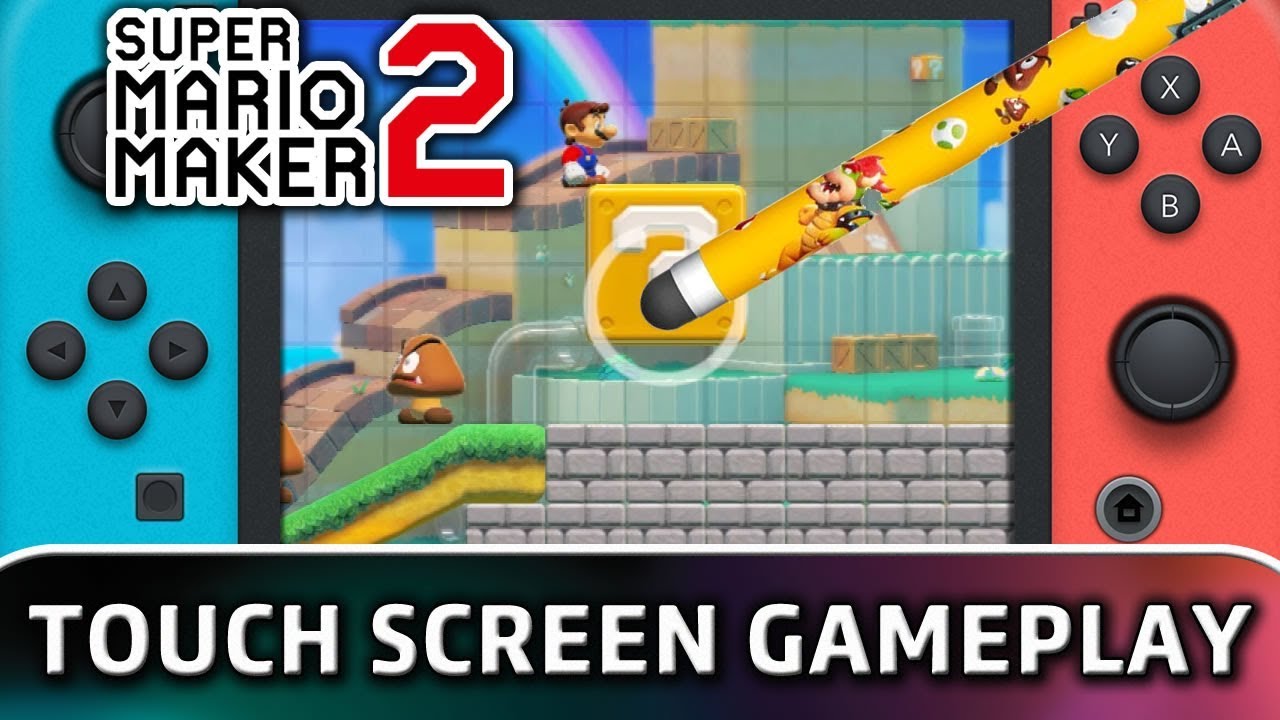 Super Mario Maker 2 | Creating a Level with Touch Screen (Handheld MODE)