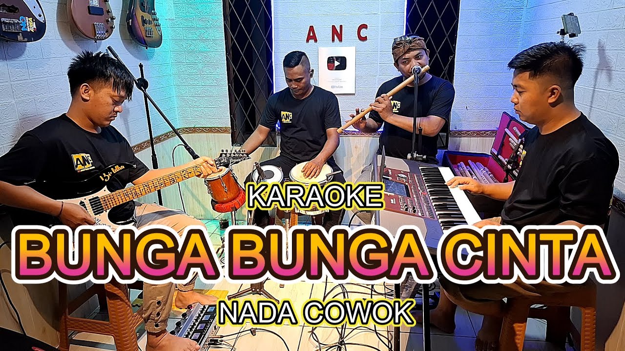 BUNGA BUNGA CINTA KARAOKE NADA COWOK INTAN ALI