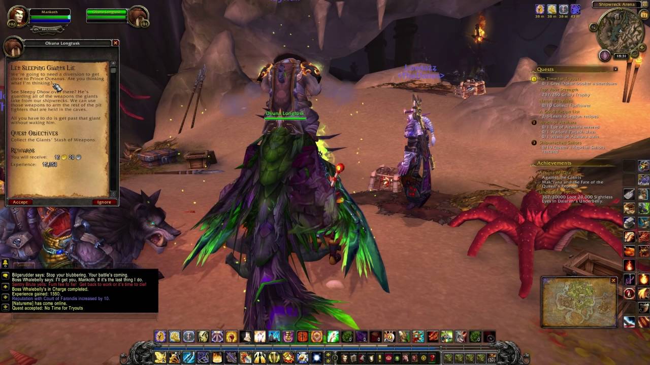 WoW: Legion - Part 11: Azsuna - Against The Giants Storyline!