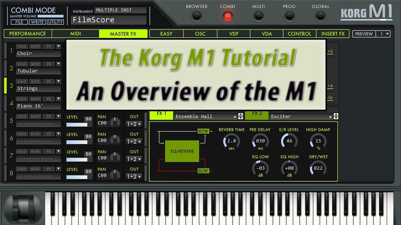 The Korg M1 Plugin Tutorial: An Overview of the M1