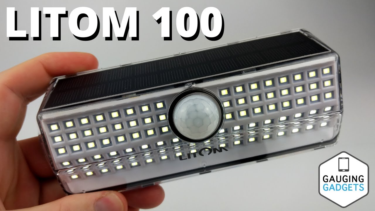 LITOM 100 LED Solar Motion Lights Review - Best Outdoor Solar Lights