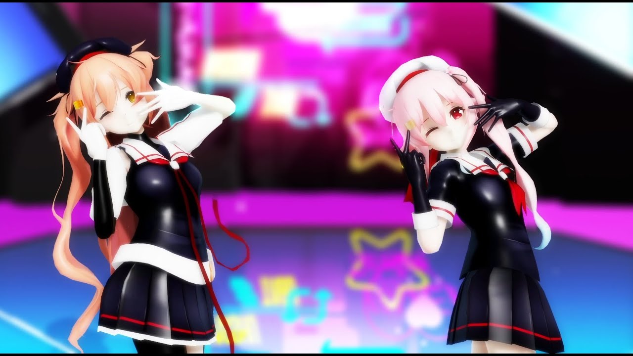 【MMD艦これ】V / 村雨＆春雨