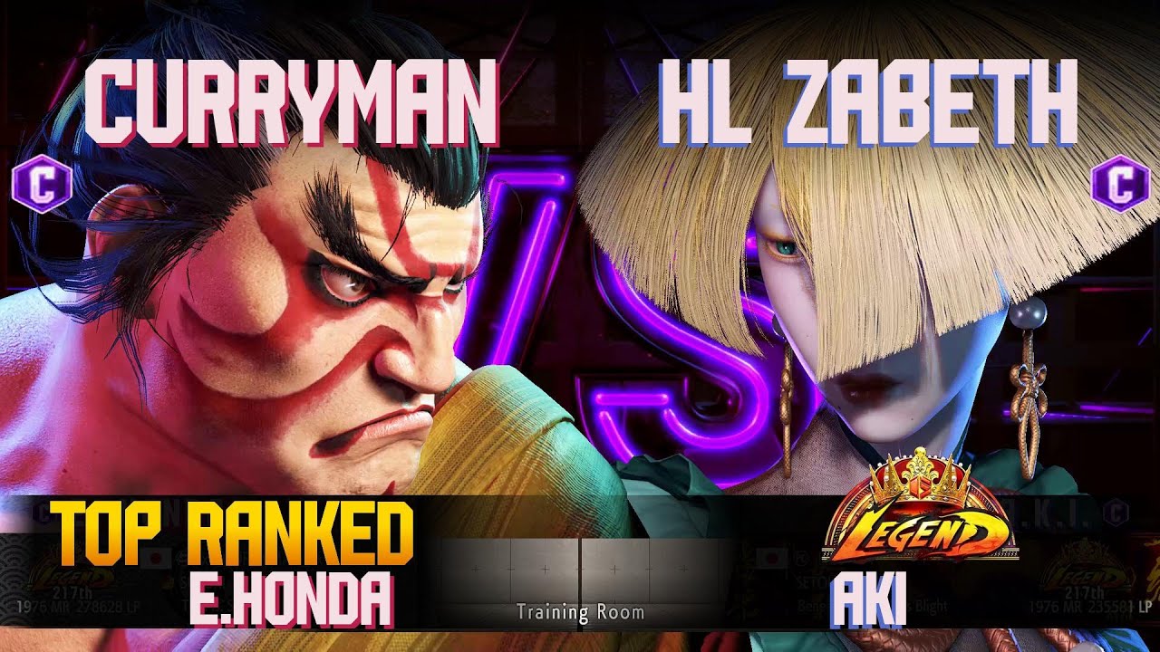 SF6 ➤ Curryman (E.Honda) vs HL Zabeth (Aki) ✎ High-level Match BO3