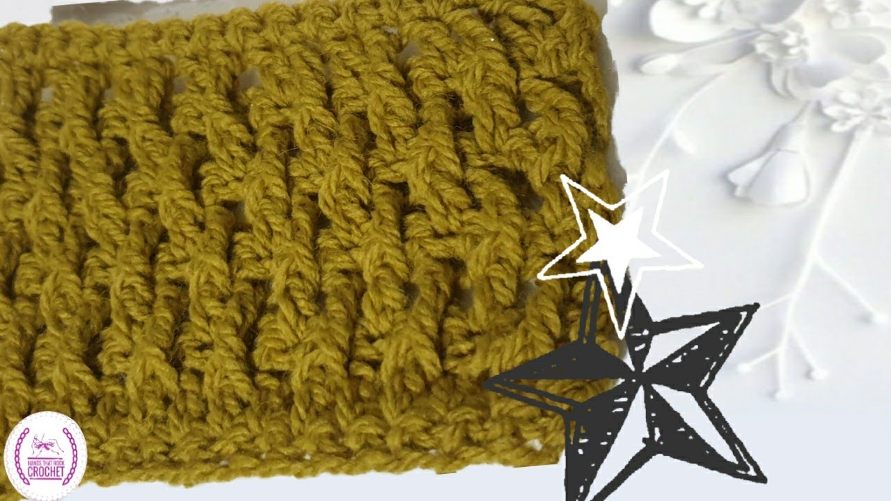 BEGINNERS ALPINE STITCH | Showcase Crochet | handsthatrockcrochet 💙