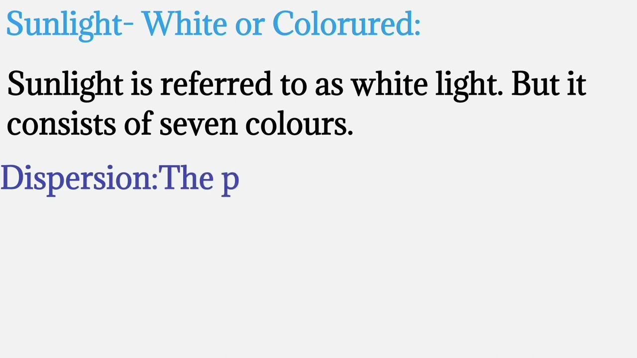 Explanation of important points chapter:LIGHT