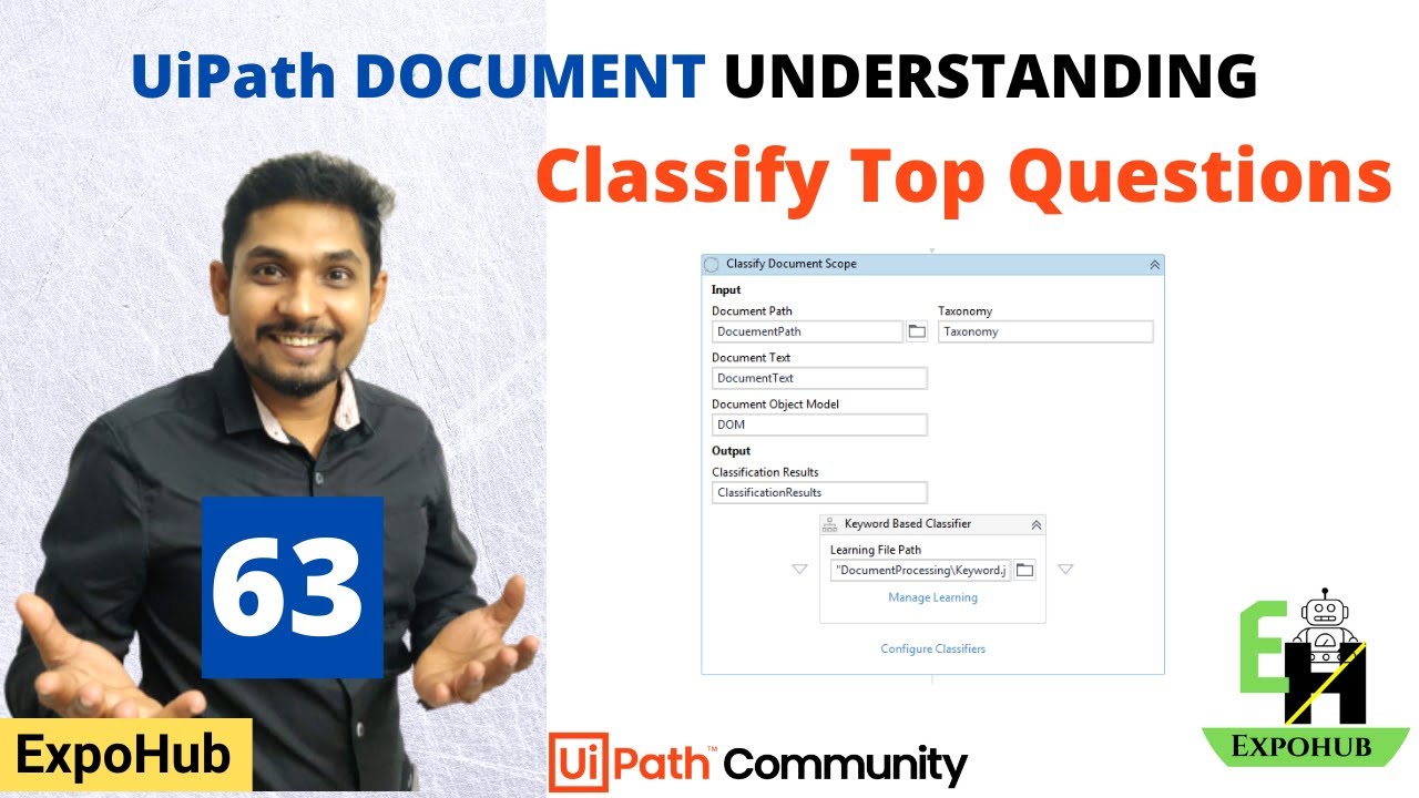 UiPath Interview Questions#63 | UiPath Document Understanding  | ExpoHub | By Rakesh