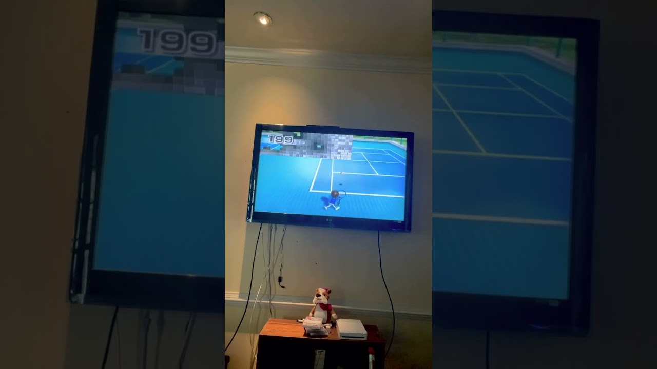 Wii Tennis Target Practice World Record 206