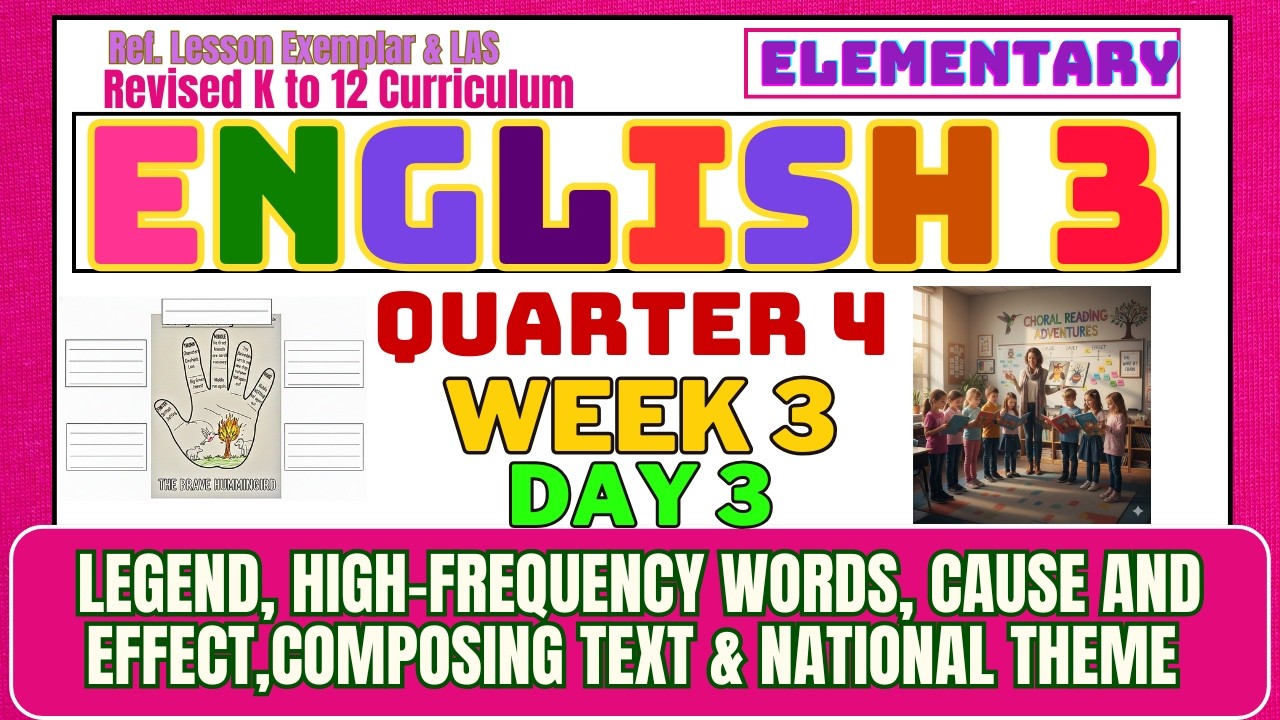 English 3 Q4 Week 3 Day 3 | Revised K-12