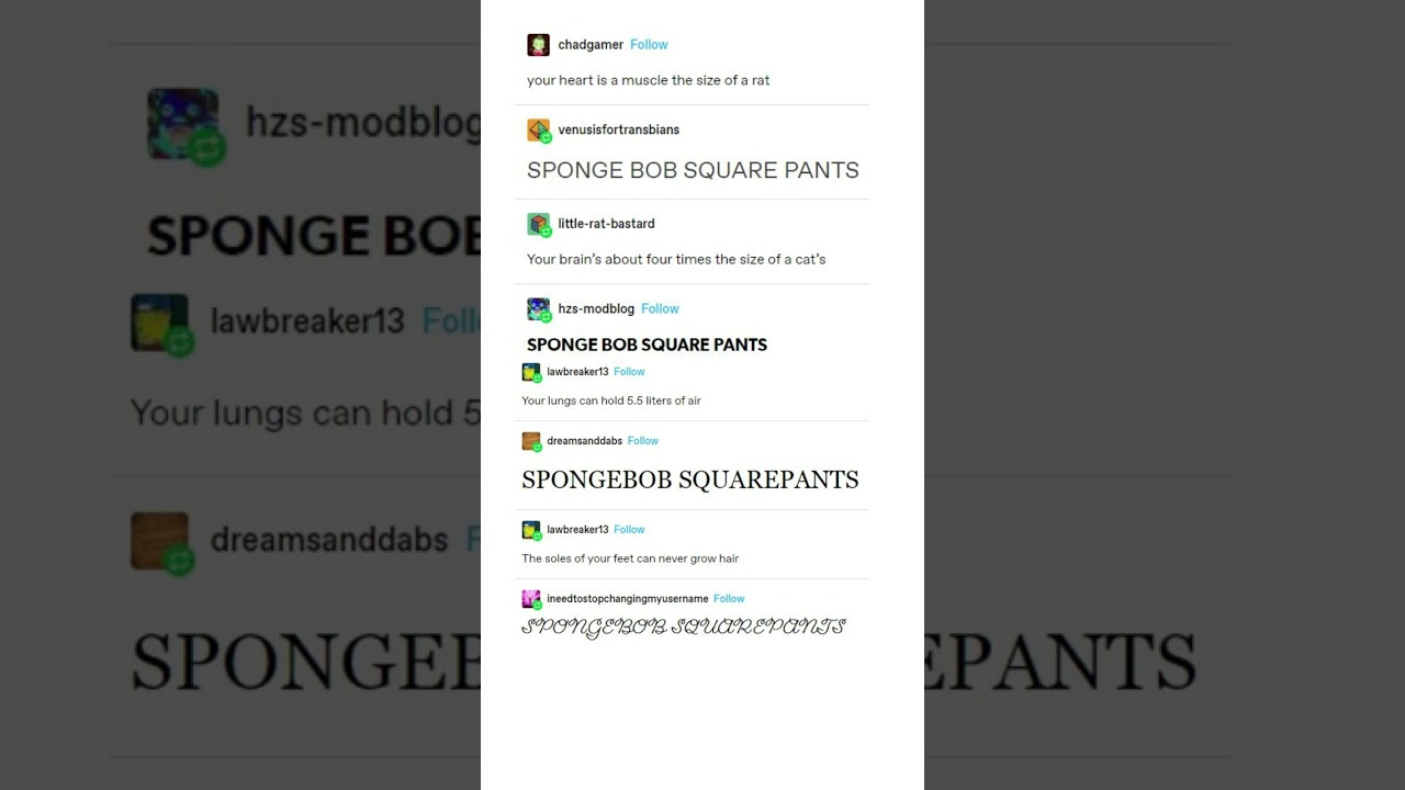 Biology Squarepants