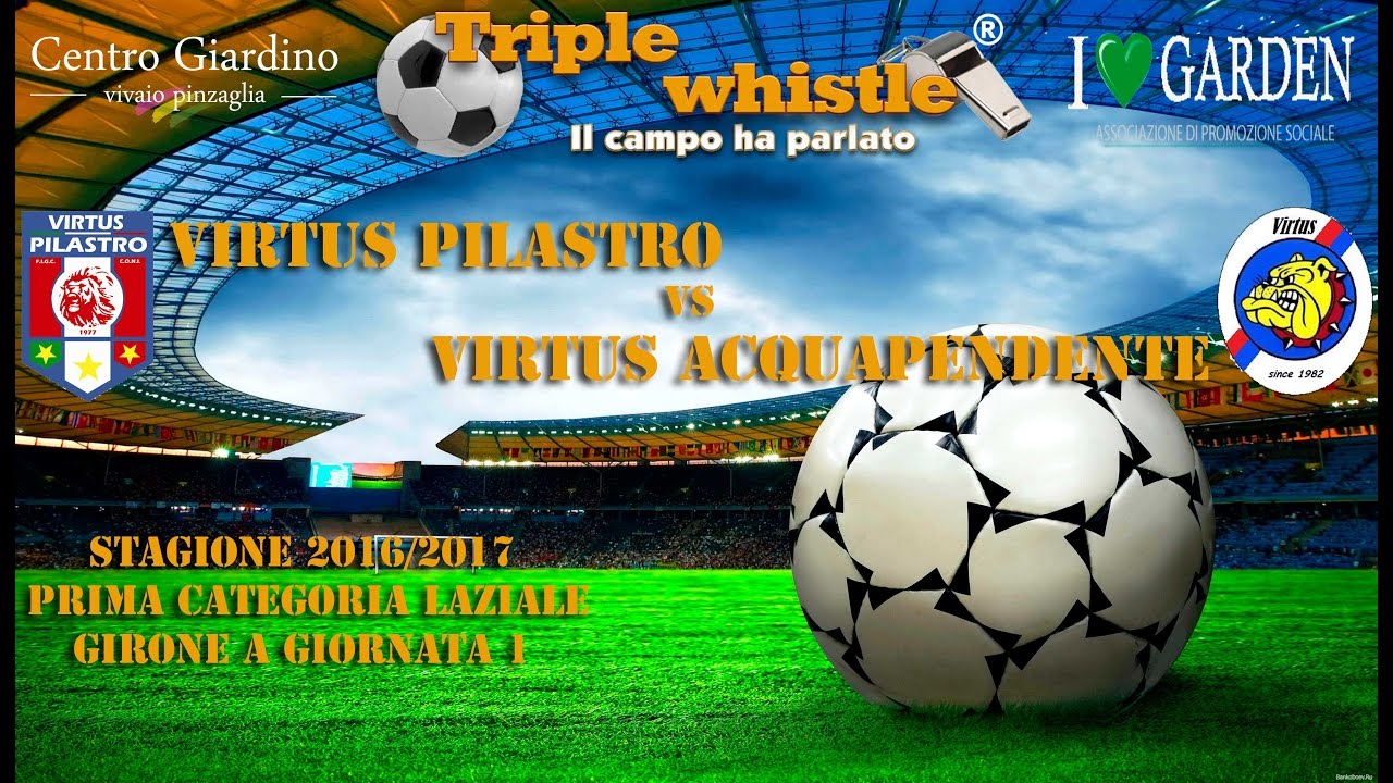 CALCIO, PRIMA CATEGORIA:  Virtus Pilastro - Virtus Acquapendente, stagione 2016-2017