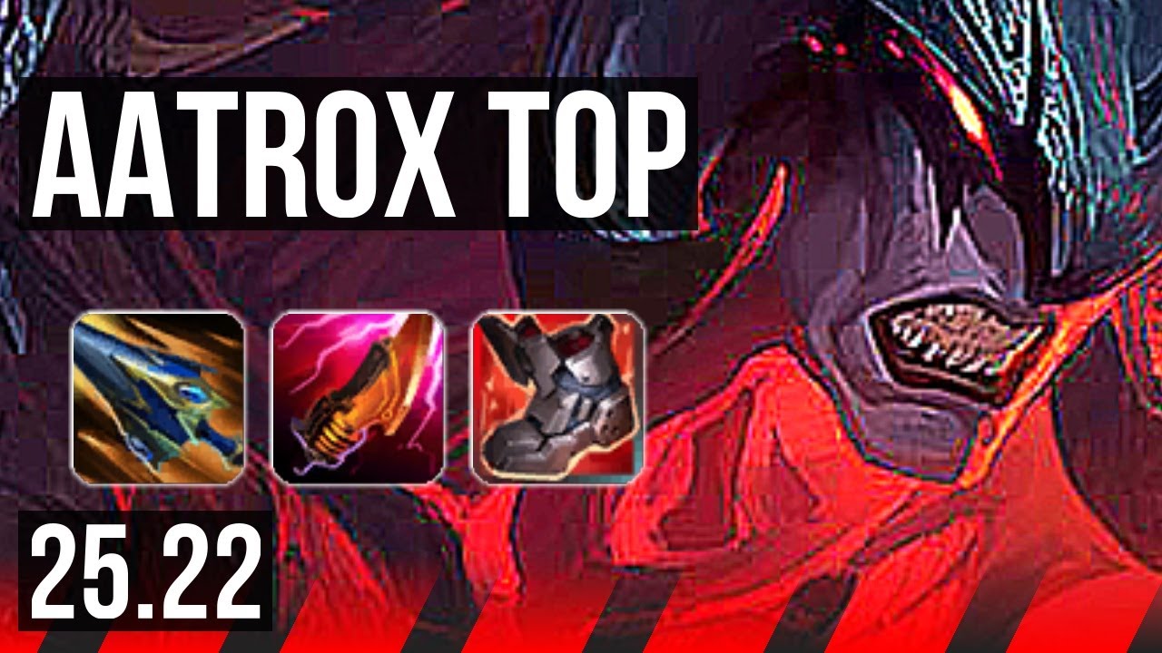 AATROX vs YONE (TOP) | 15/2/7, 6 solo kills, Godlike | KR Master | 25.22