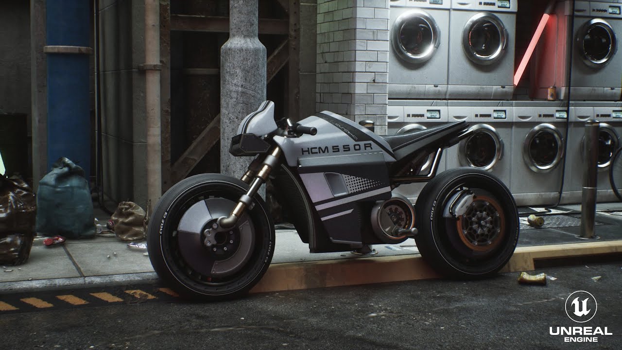 Gameplay Cyber Streets Unreal Engine 5.5.0 Lumen Megalights