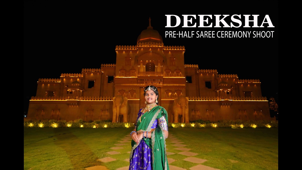Deeksha Pre-Half Saree Ceremony Shoot ||  @rammoments