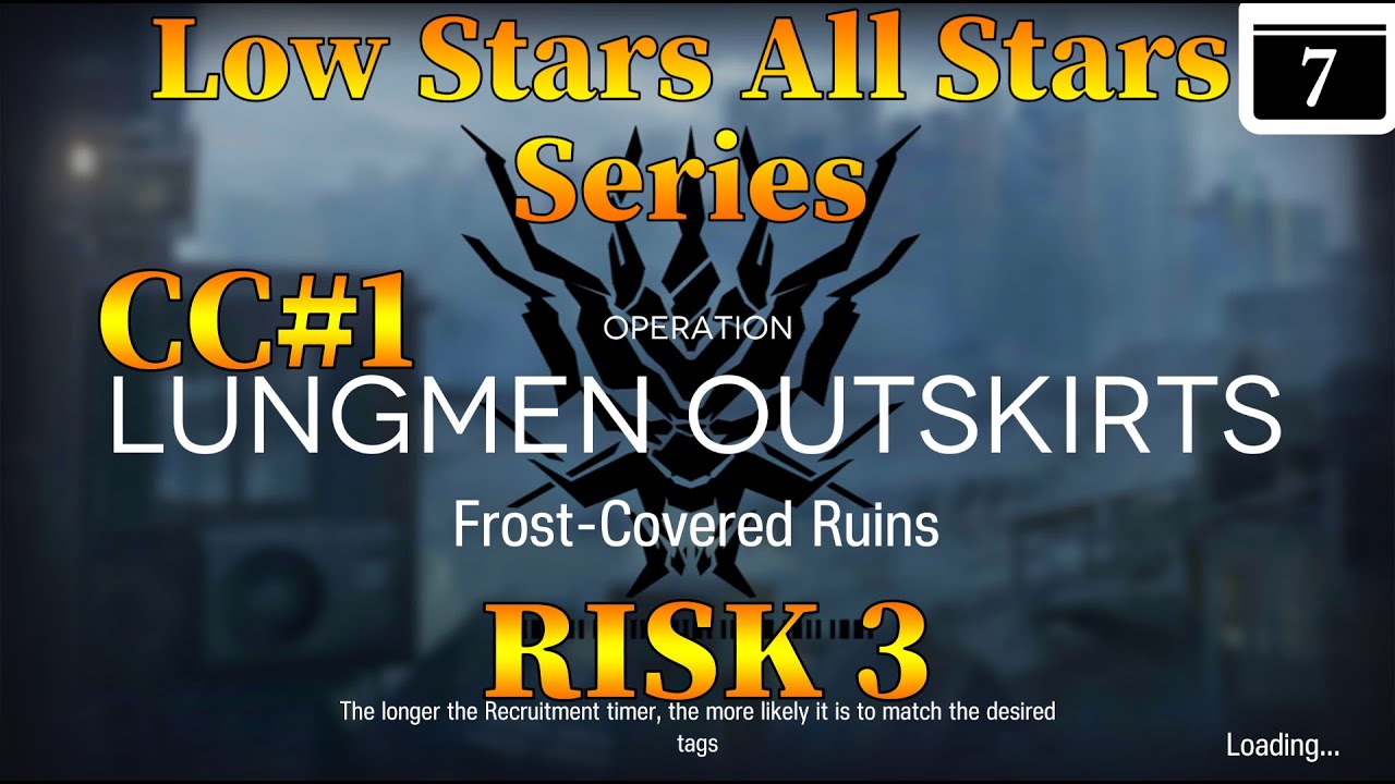 Arknights CC#1 Frost Covered Ruins Day 7 Risk 3 Guide Low Stars All Stars
