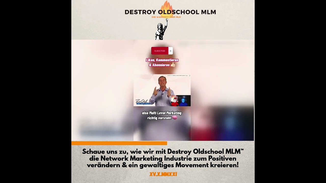 Bodo Schäfer höchstpersönlich empfiehlt mit gutem Gewissen die Network Marketing Industrie!