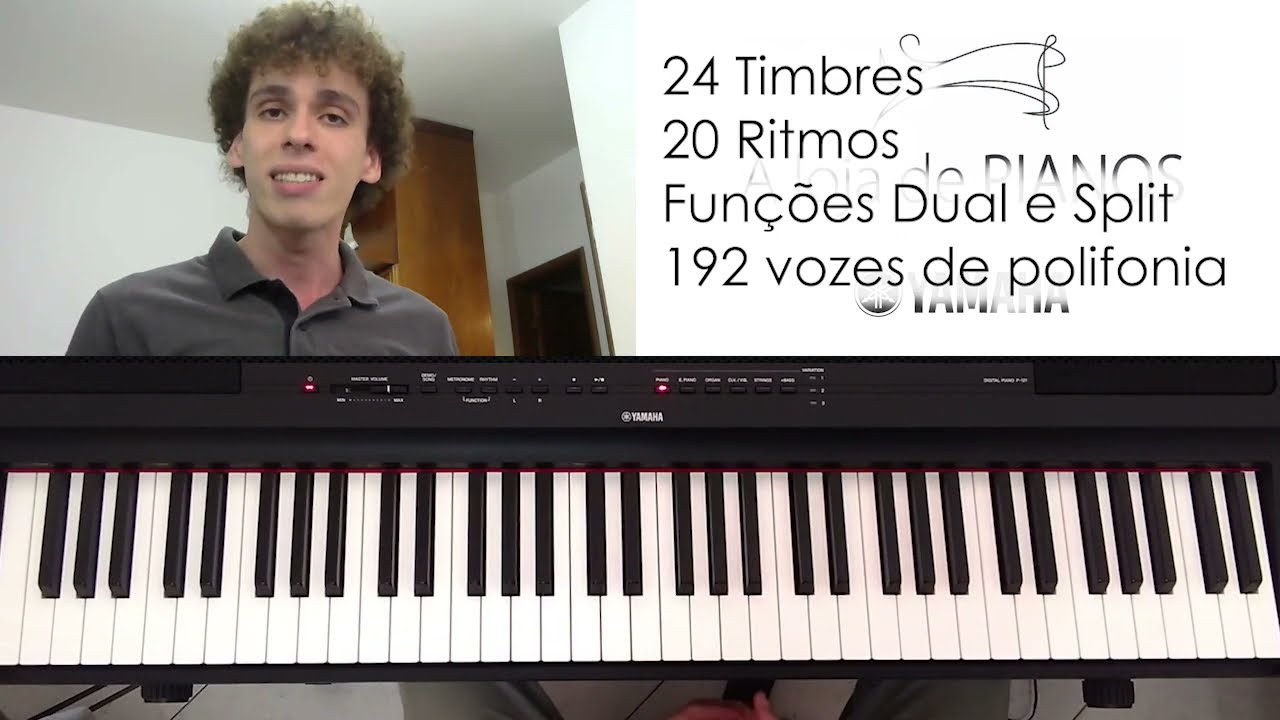 Yamaha P121 e P125 - Demonstração