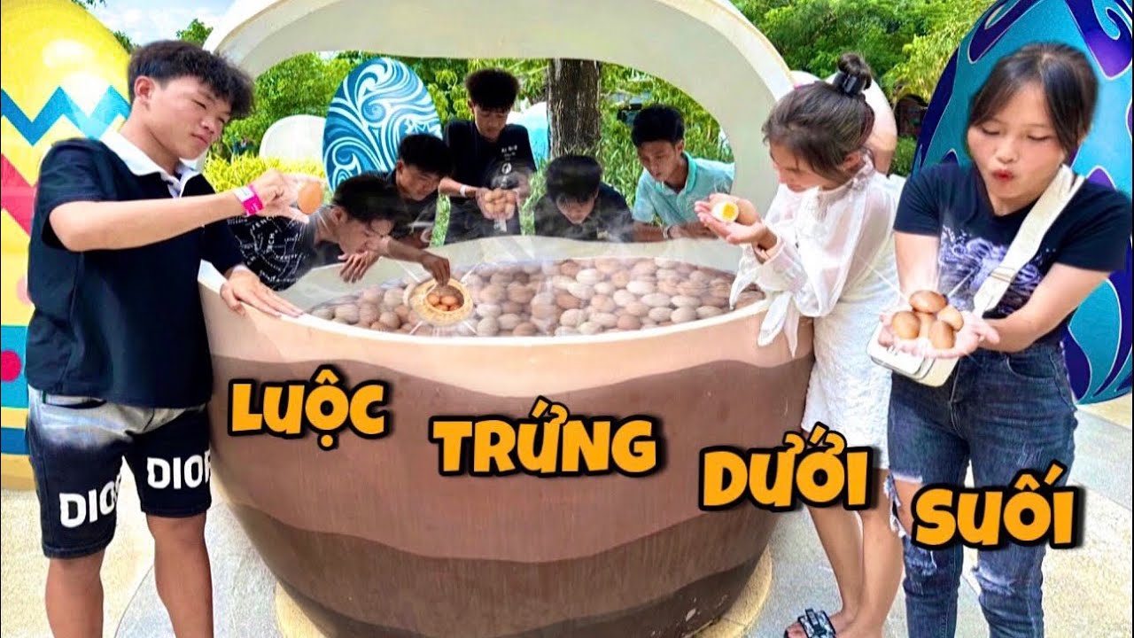 Anh Ba Phải | Lần Đầu Đi Tắm Suối Nước Khoáng - Luộc Trứng Trong Suối Nóng
