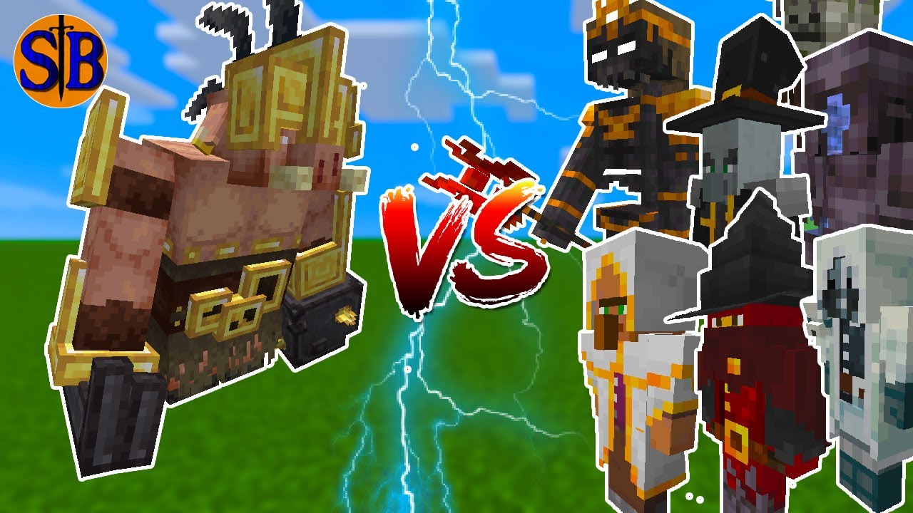 Portal Guard vs Iron spell and spellbook | Minecraft Mob Battle