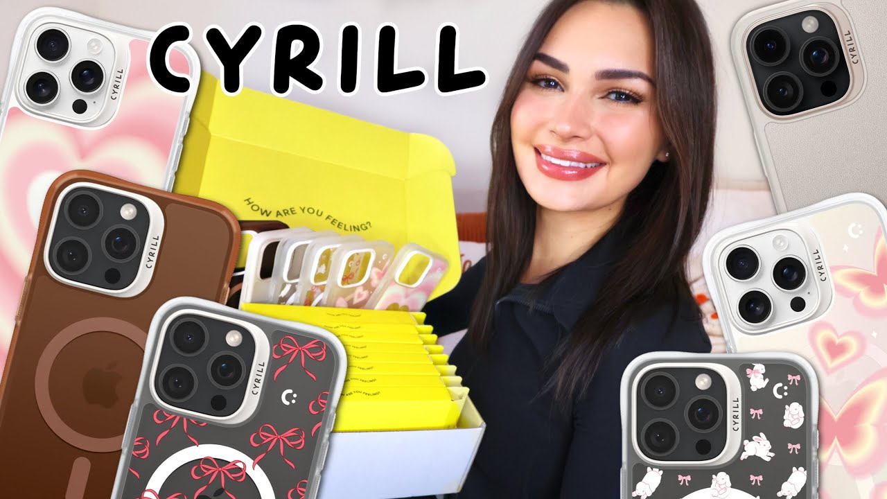cyrill iphone 16 pro max case haul!! *minimal & aesthetic* 🤍☁️