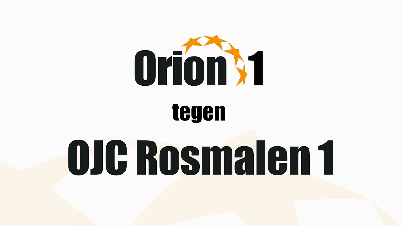 Orion 1 vs  OJC Rosmalen 1 (7 dec 2025)