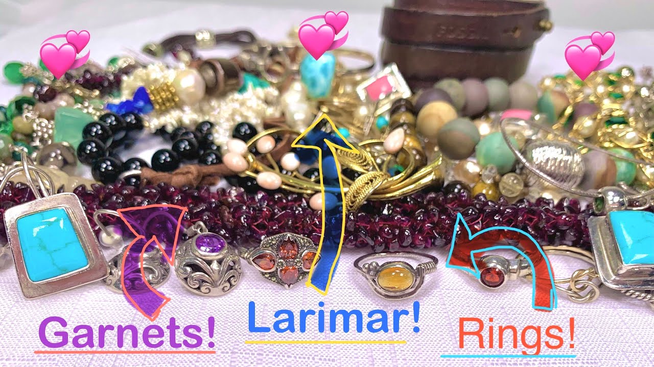 💁‍♀️ Pop Up SALE! 💞Garnets Rings Turquoise & MORE Ep1 #JewelrySale #Turquoise #Rings