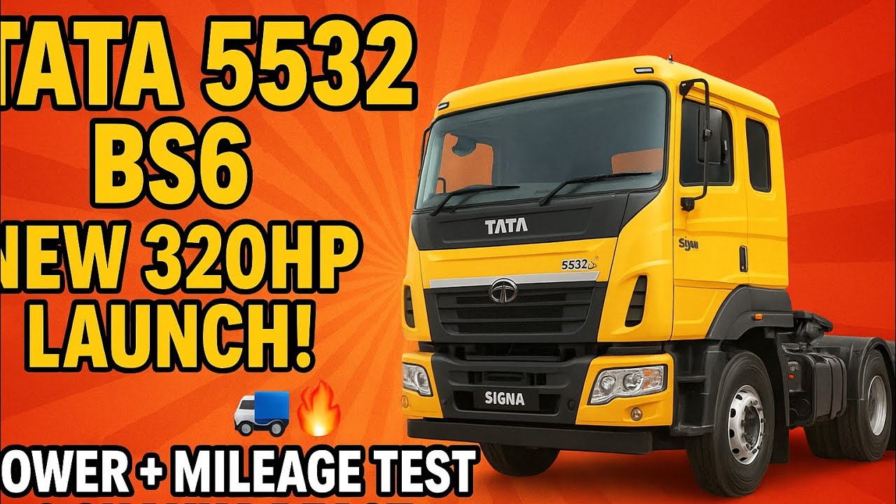 Tata 5532 BS6 का नया 320HP Truck 🔥 | Power + Mileage Test | Tata Motors 6 Chakka BEAST Launch! 🚛💥