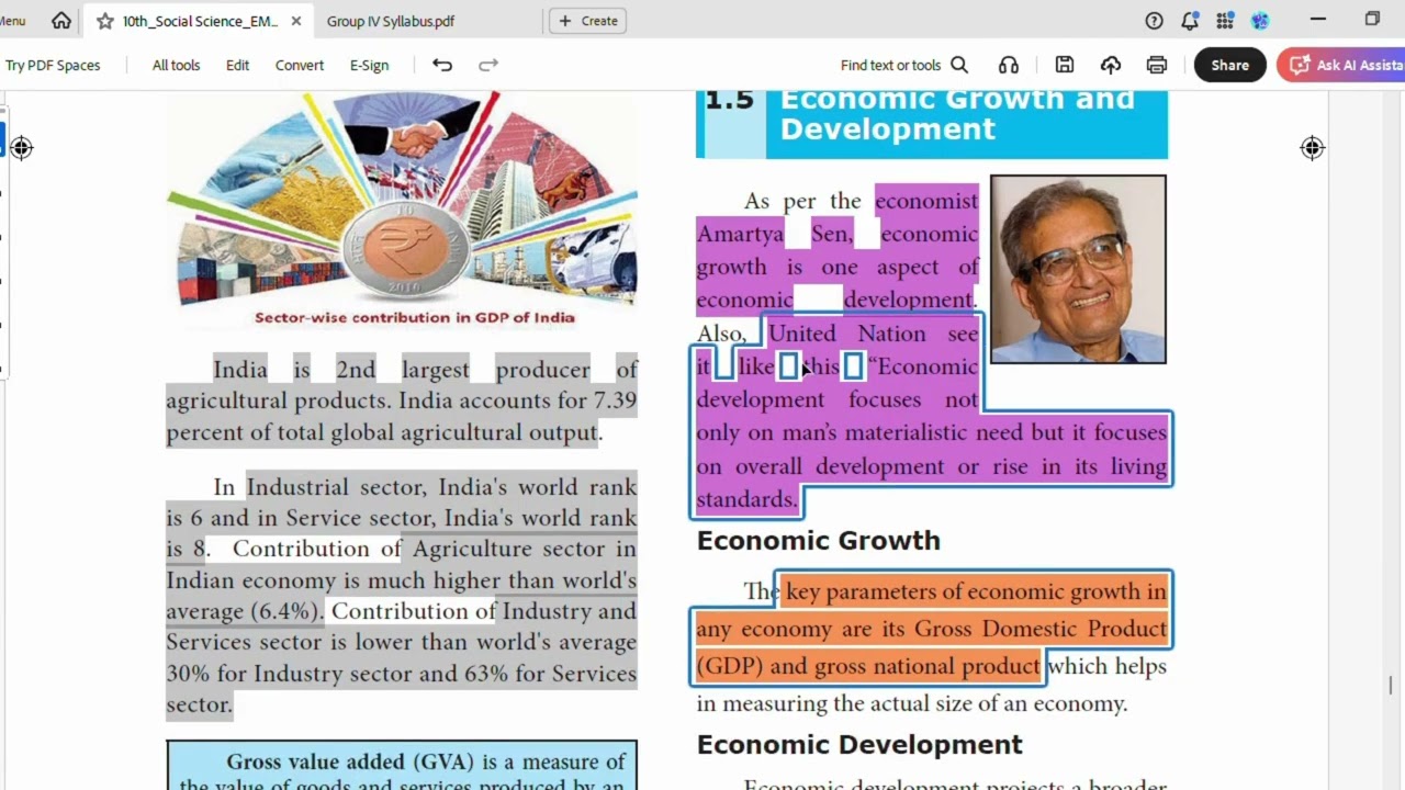 🔥Nature of Indian Economy 📊 |10th Economics Unit 1 Tamil | GDP & Economic Growth|TNPSC/UPSC| Part II