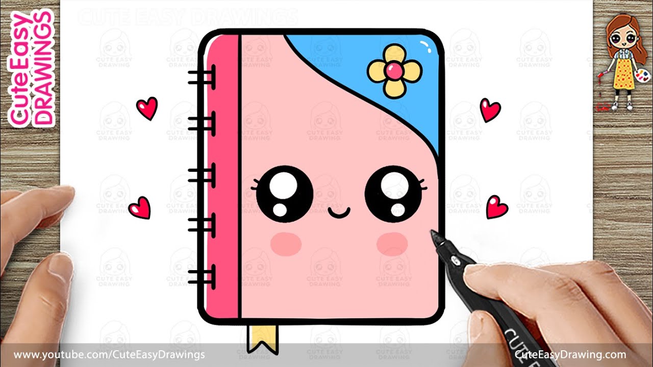 How to Draw a Notebook - Step by Step for Kids And Toddlers