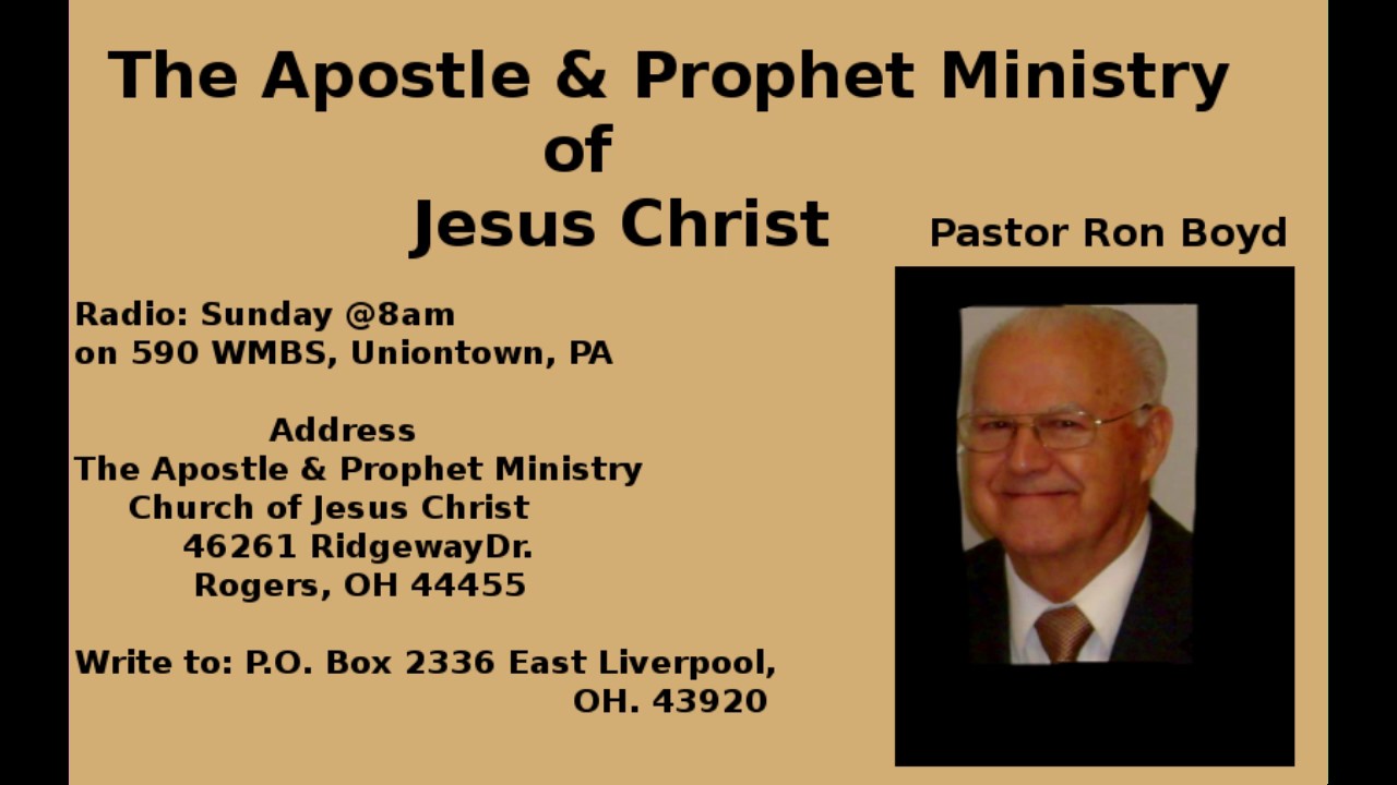 The Meaning of the Apostle and Prophet Ministry