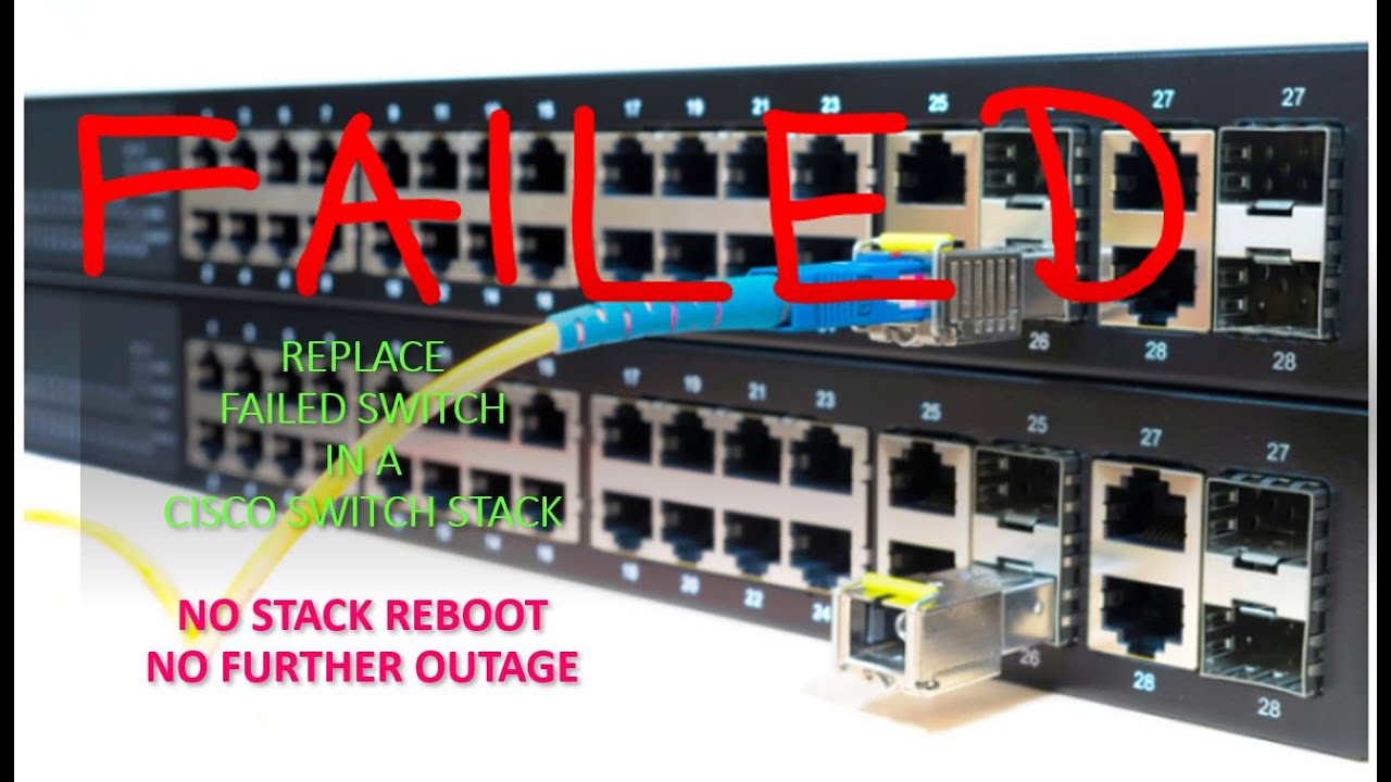 Как заменить неисправный коммутатор в стеке коммутаторов Cisco | БЕЗ СБОЕВ И ПЕРЕЗАГРУЗКИ СТЕКА