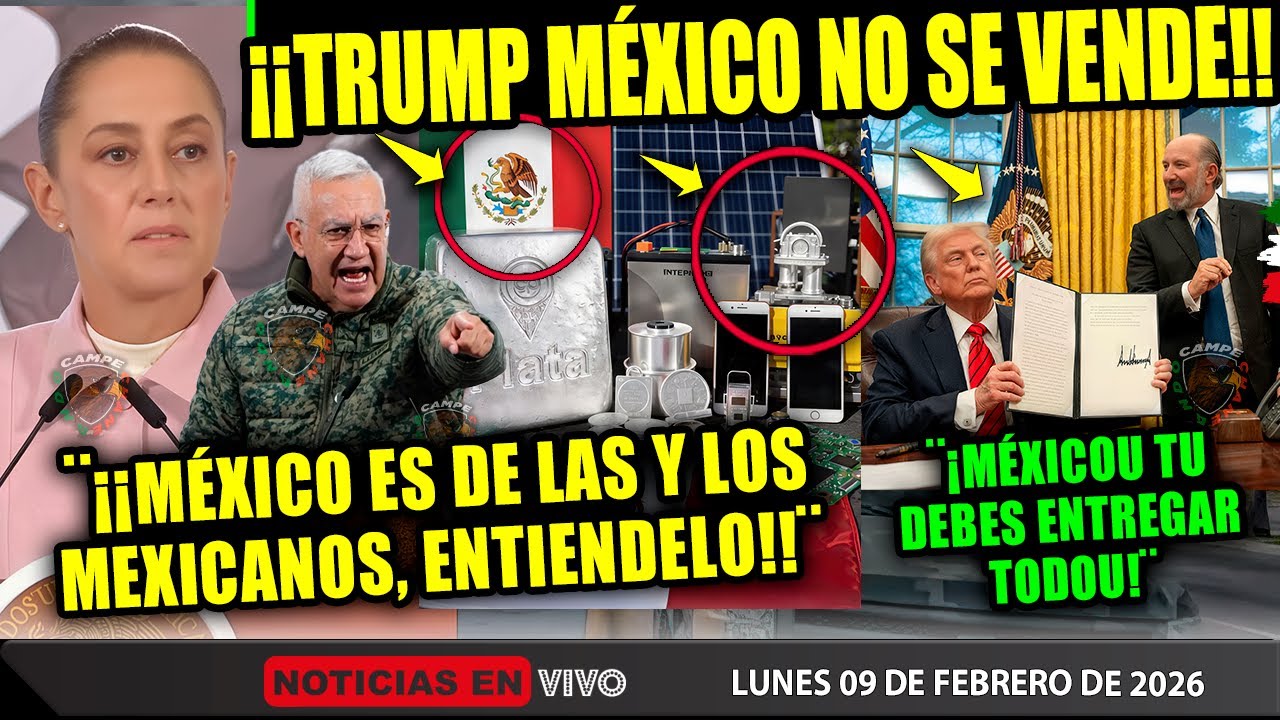 CLAUDIA ¡LE DICE NO A TRUMP! ¡MÉXICO ES DE LOS MEXICANOS! NI UNA SOLA MINA ¡PARA ESTADOS UNIDOS!
