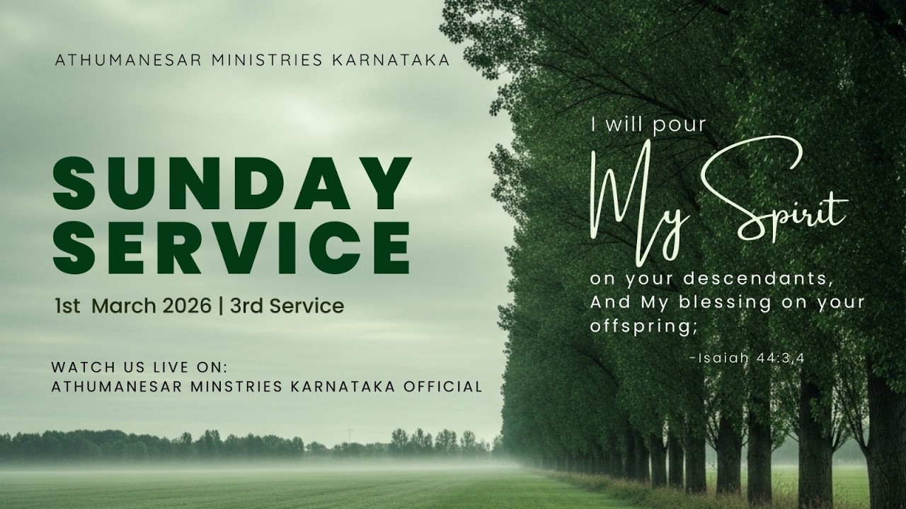 LIVE | SUNDAY 3RD SERVICE l 01-MARCH-2026 | PASTOR.CJ SAMUEL | ATHUMANESAR MINISTRIES KARNATAKA