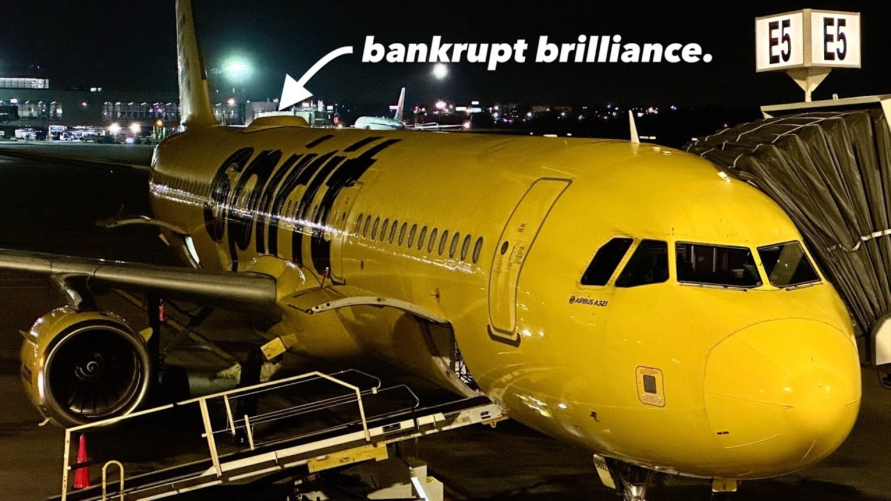 BANKRUPT BRILLIANCE: Spirit Airlines A321 BIG FRONT SEAT!
