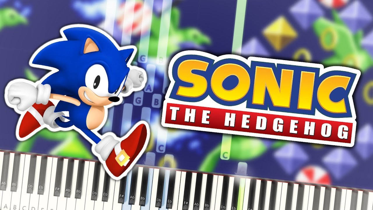 Sonic the Hedgehog - Special Stage Theme Piano Tutorial Synthesia
