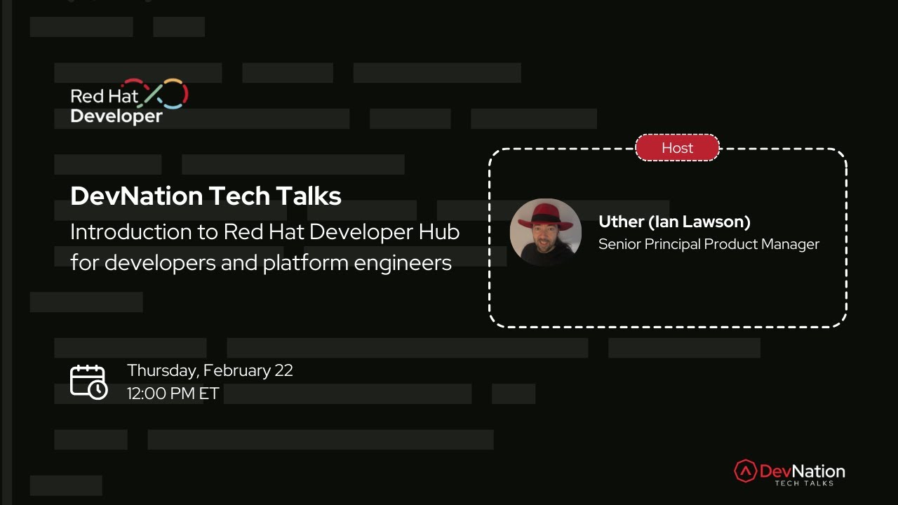 Введение в Red Hat Developer Hub для разработчиков и инженеров платформ