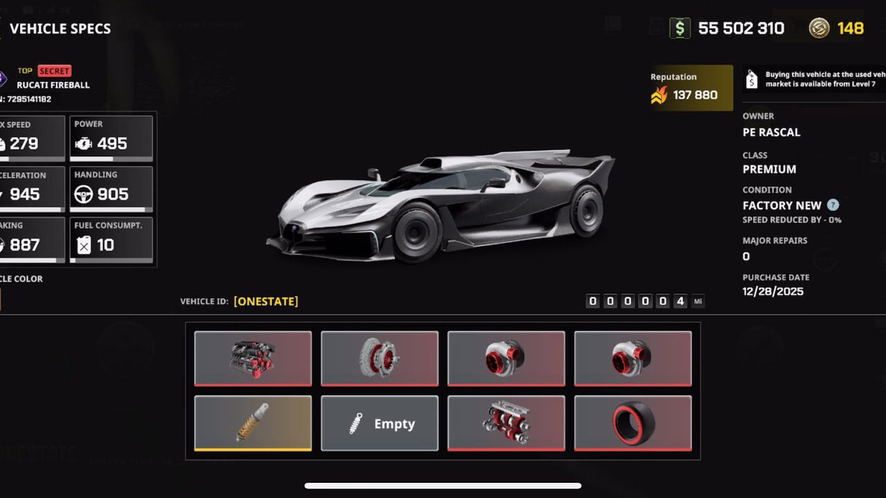 One state rp// Rucati Fireball review (most expensive car in the game)