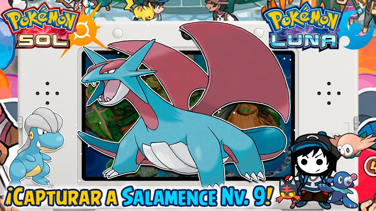 ¡Cómo capturar a Salamence Nv. 9! Batallas S.O.S - Pokémon Sol y Luna