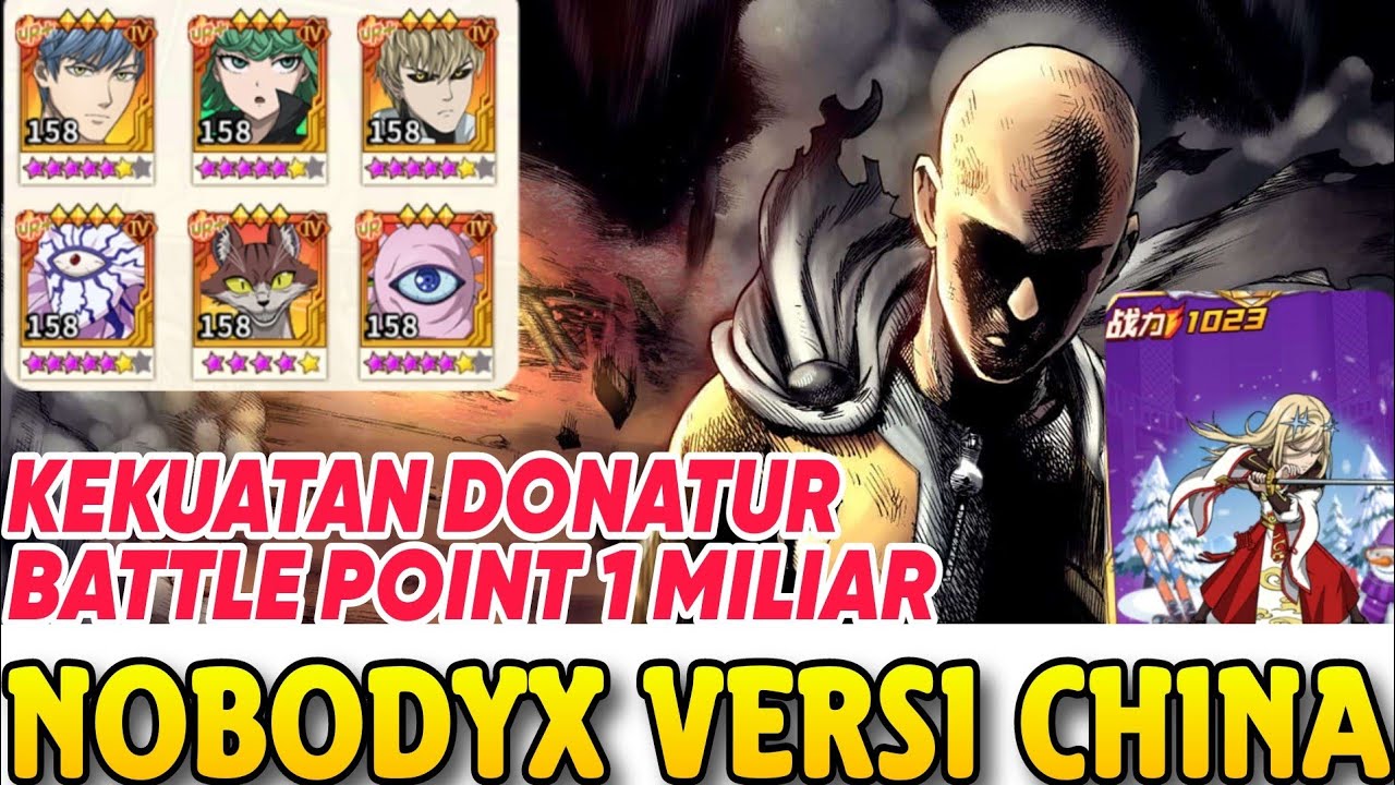 MENGGILA! DONATUR CHINA SERVER NGAMUK🔥KEKUATAN 1MILIAR BP GADA OBAT BEGINI - ONE PUNCH MAN