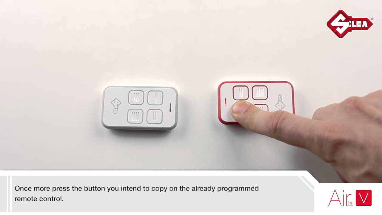 Programming AIR4 to another Rolling Code  AIR4