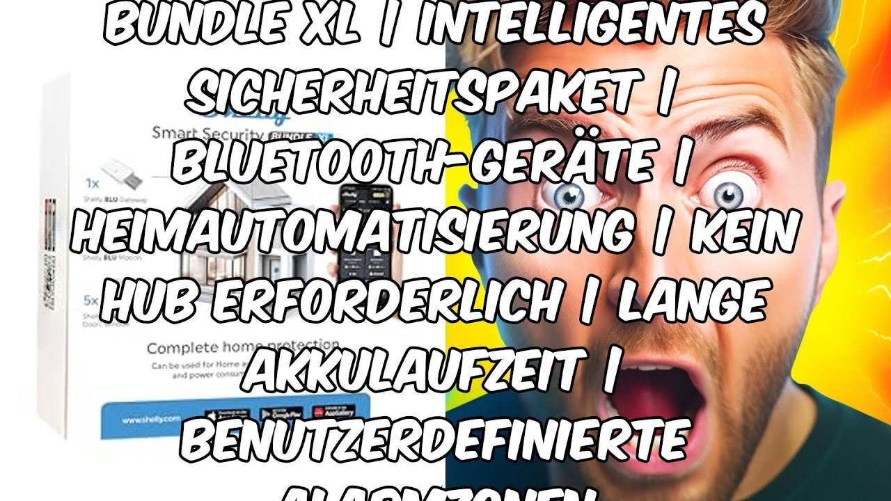 Shelly smart security bundle xl | bluetooth-geräte | heimautomatisierung | kein hub erforderlich | l