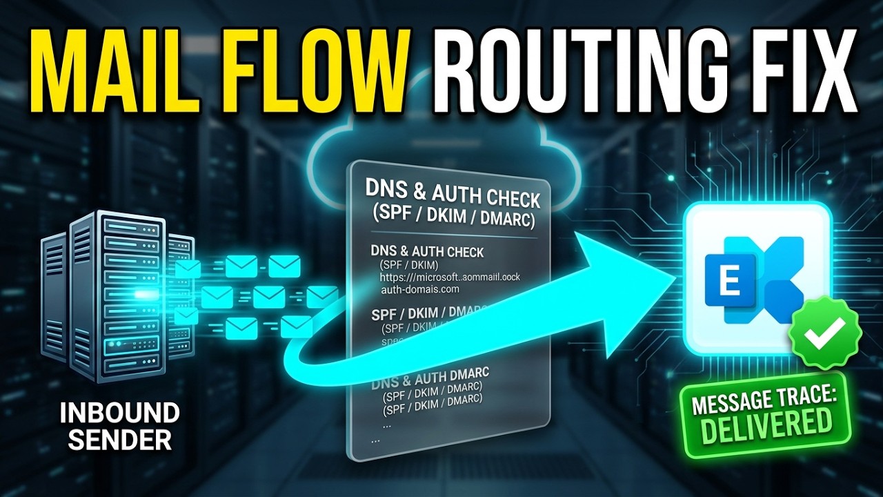 Microsoft 365 Exchange Online L2/SME Mail Flow & DNS Troubleshooting | Complete Guide