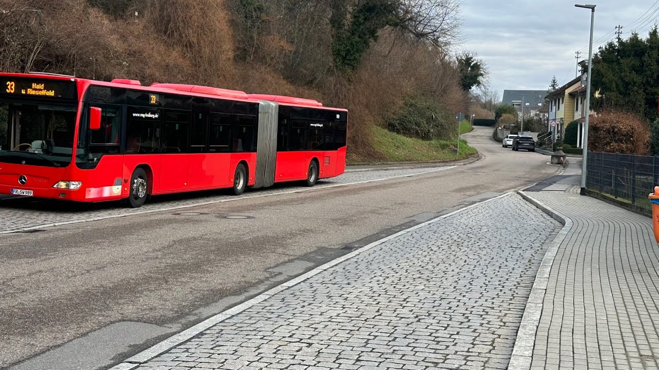 Mit dem 🚌Bus Linie 33 von ❤️Freiburg Haid bis Opfingen Unterdorf ￼