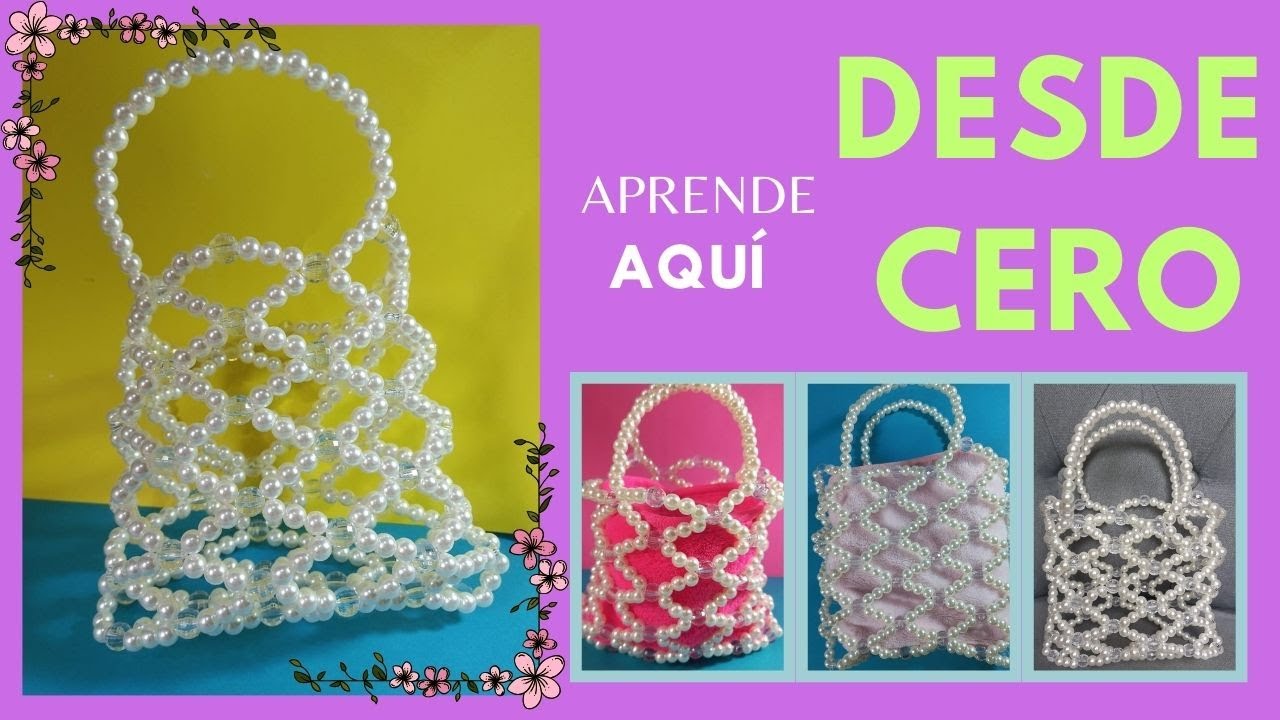 Si quieres hacer un bolso de perlas y no tienes ni la más mínima idea ¡Este video es para ti!